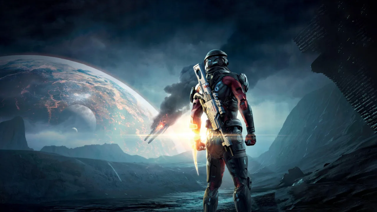 Cena do jogo Mass Effect