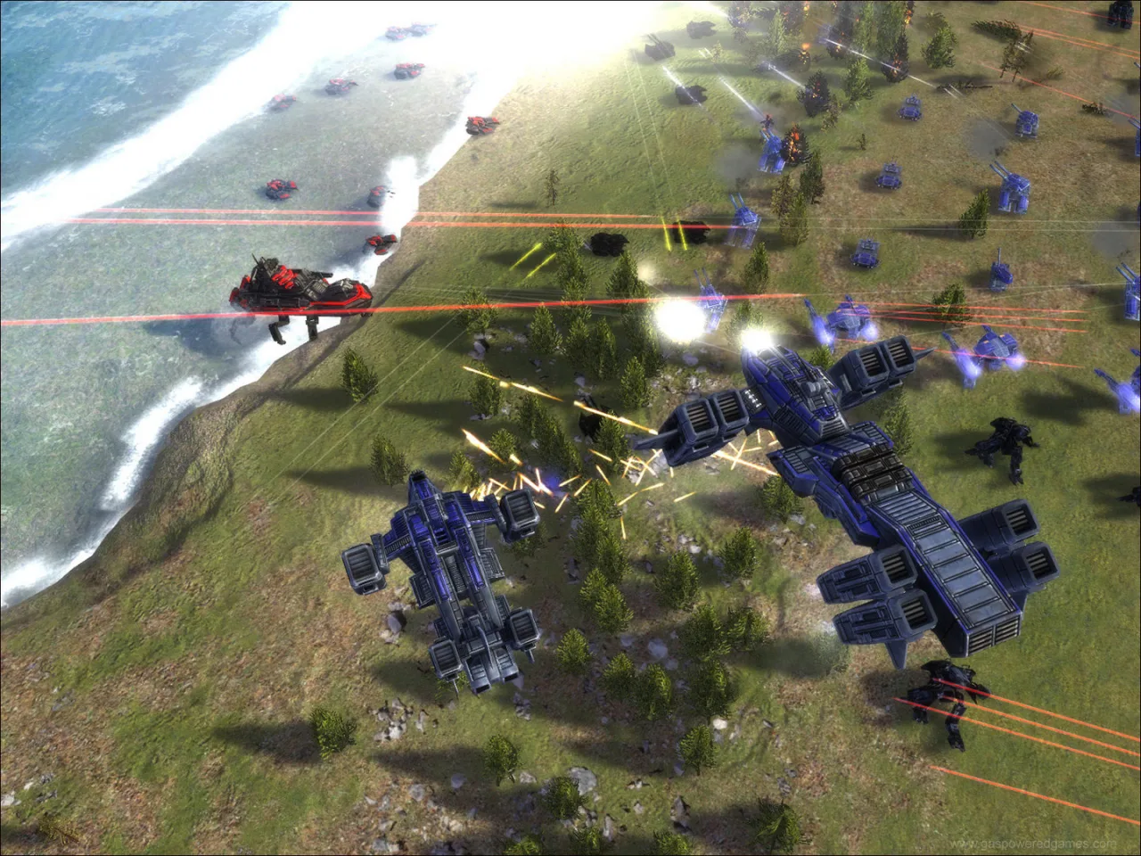 Cena do jogo Supreme Commander