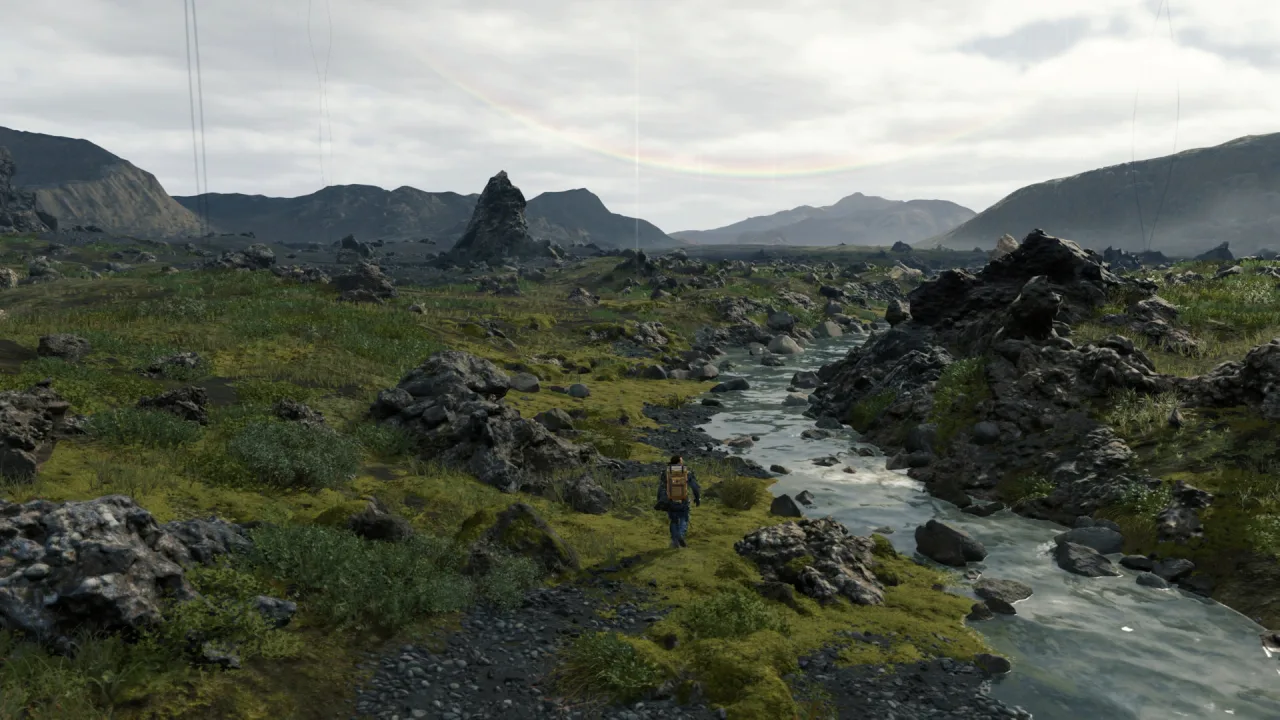 Cena do jogo Death Stranding