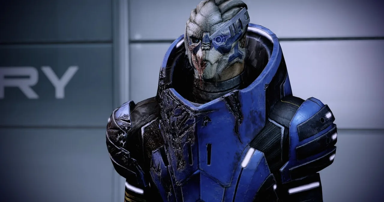 Tela dividida: Battlefront 3 em destaque, Mass Effect 5 e logo BioWare escurecidos