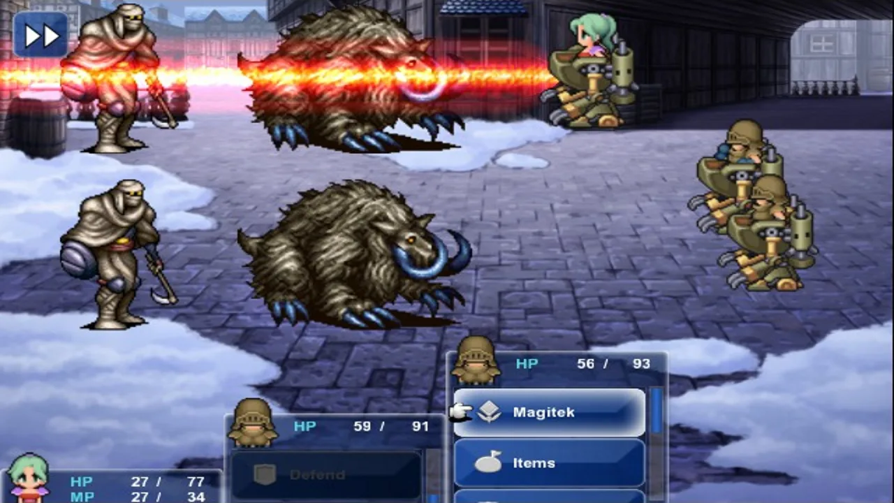 Cena do jogo Final Fantasy Resonance