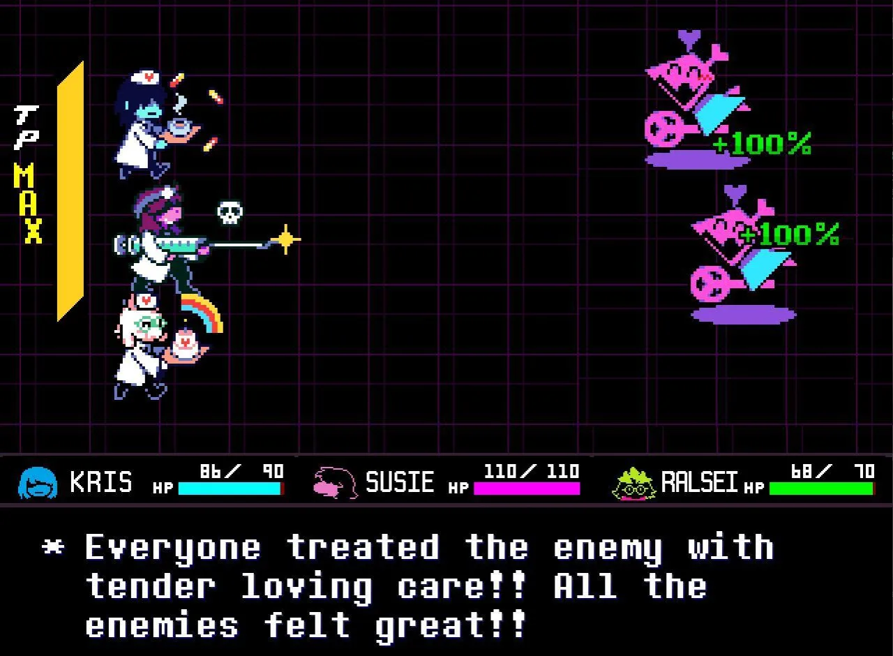 Cena do jogo Deltarune