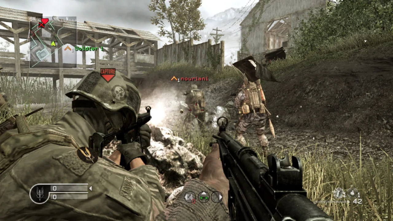 Cena do jogo Call of Duty: Modern Warfare 4