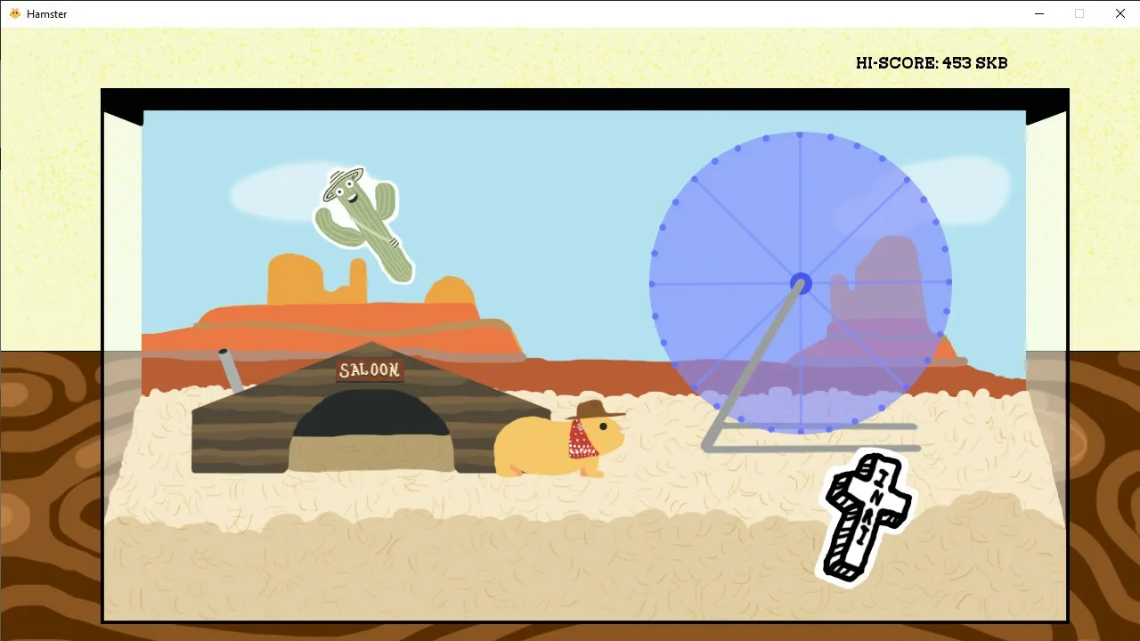 Cena do jogo Hamster
