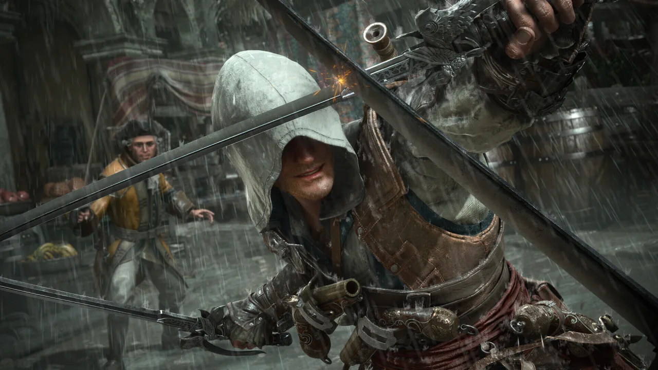 Cena do jogo Assassin's Creed: Black Flag Resynced