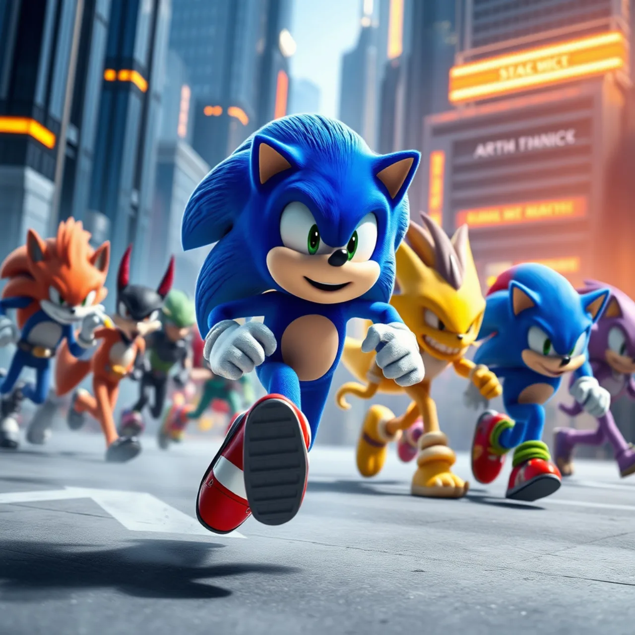 Imagem ilustrativa: Sonic anuncia anime com equipe completa e trailer estreia no Anime Expo 2026
