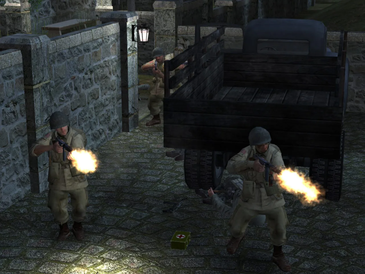 Cena do jogo Call of Duty