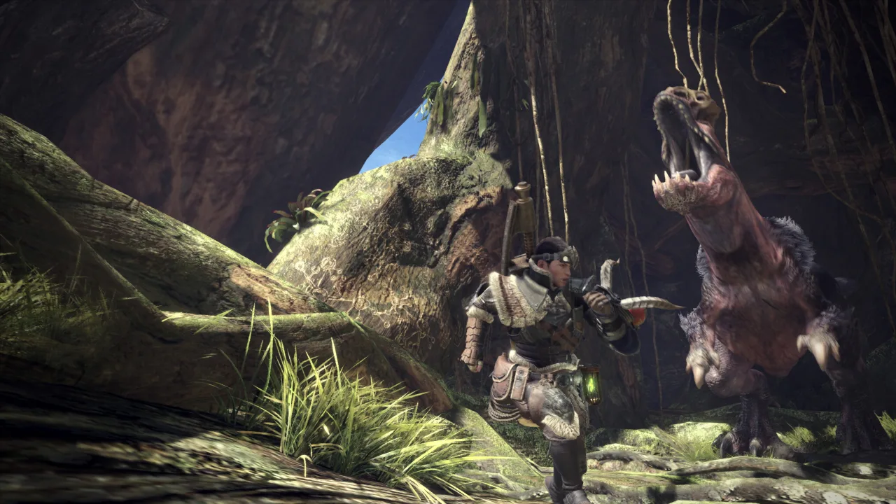 Cena do jogo Monster Hunter Wilds