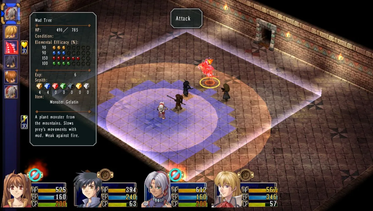 Cena do jogo Trails in the Sky