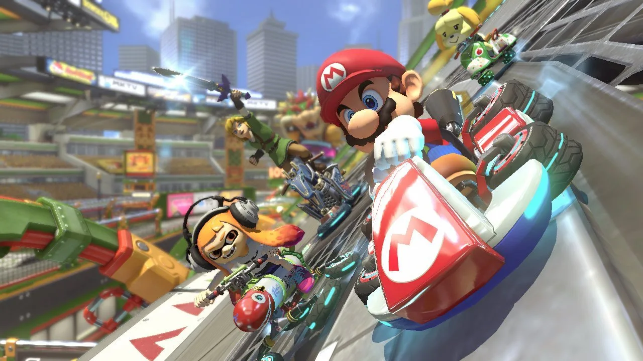 Cena do jogo Mario Kart 8 Deluxe