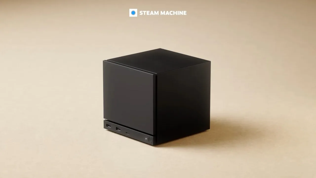 Imagem ilustrativa: Steam Machine chega em 30 de junho: modelo 512 GB por US$ 1.049 ou 2 TB com controlador por US$ 1.42