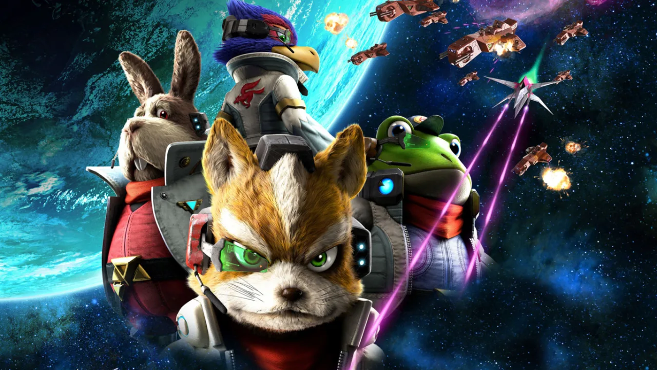 Cena do jogo Star Fox