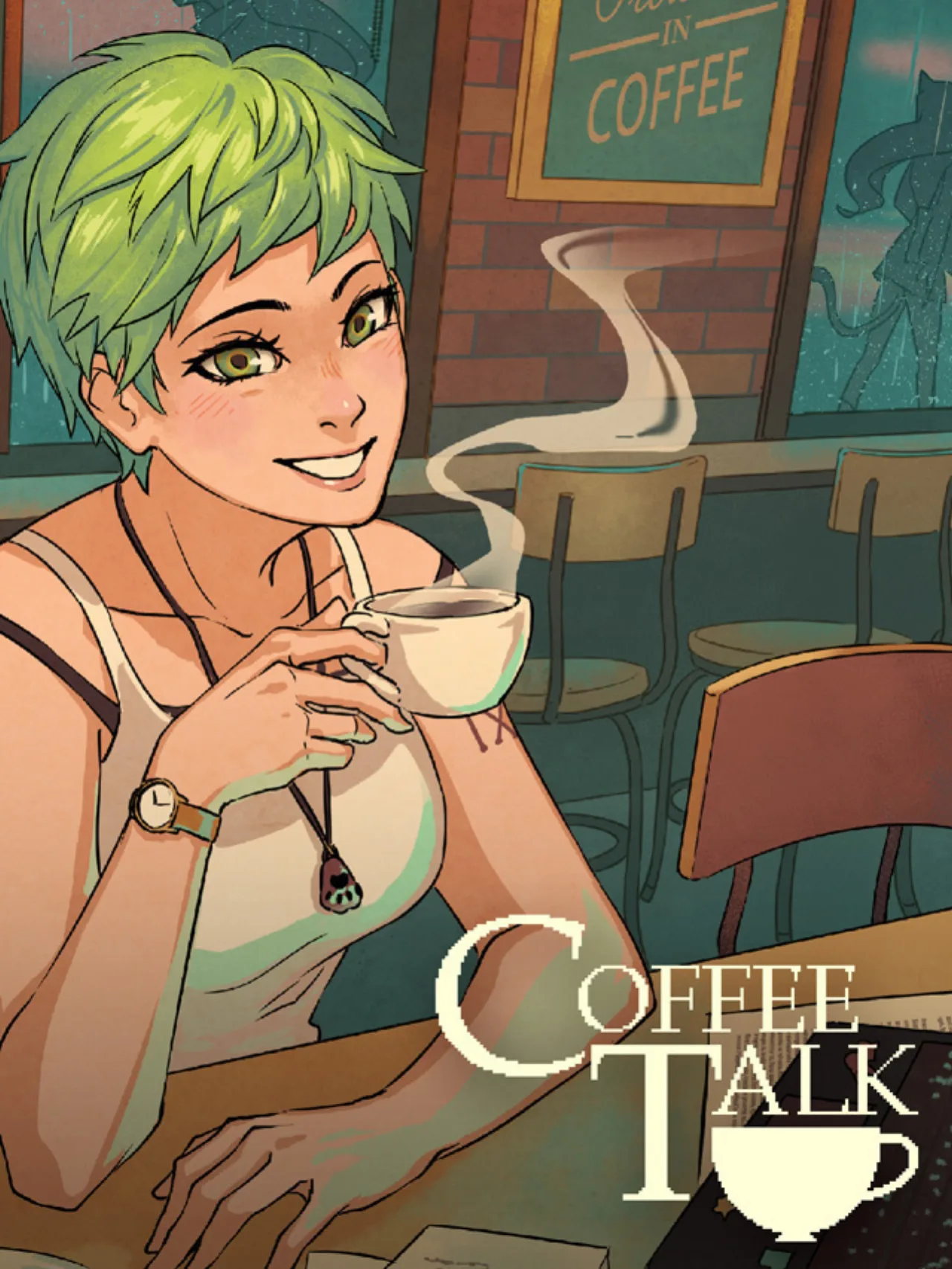 Cena do jogo Coffee Talk