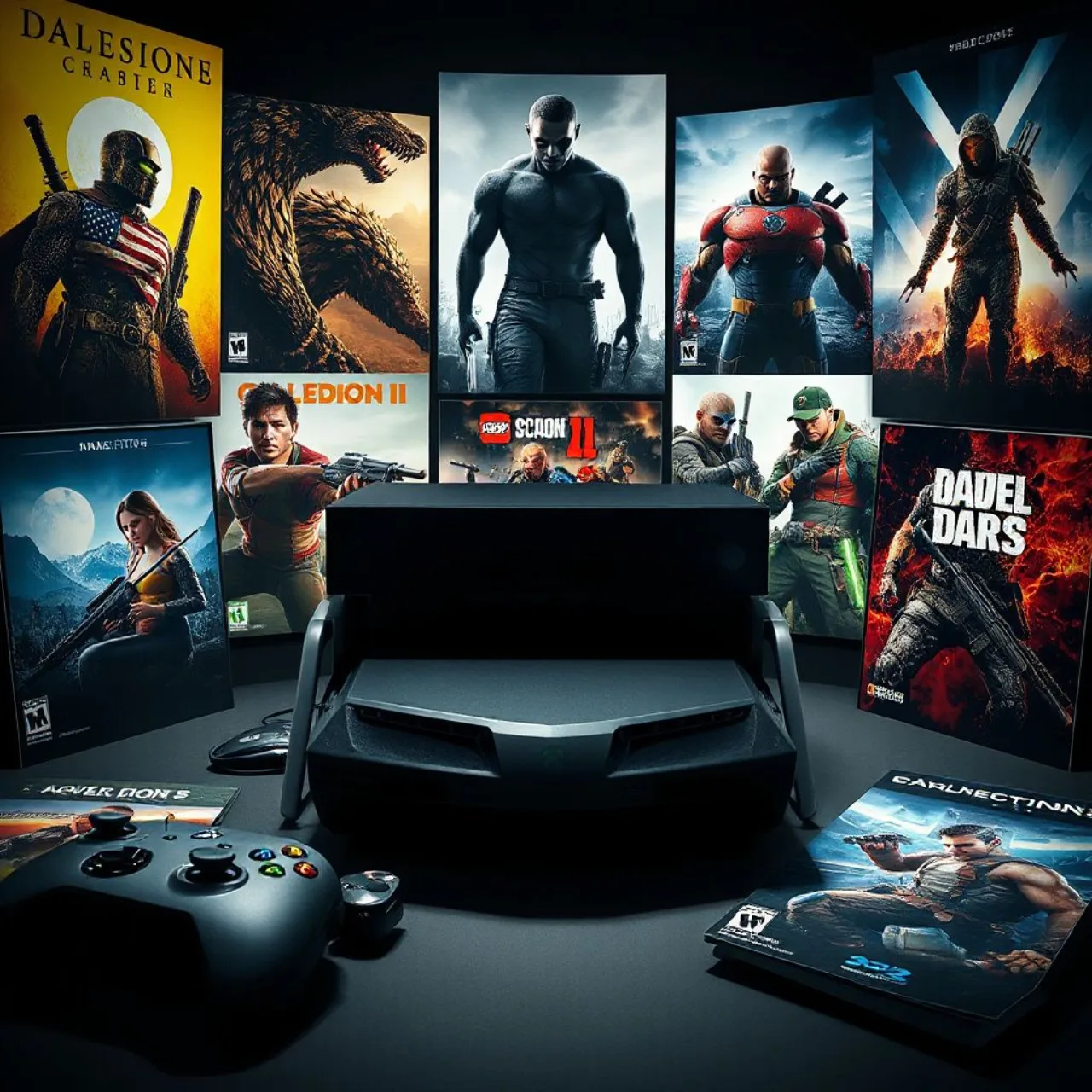 Cenário escuro com logo da Xbox projetado, console Series X em destaque e banner “Galaxies Autumn 2026” ao fundo