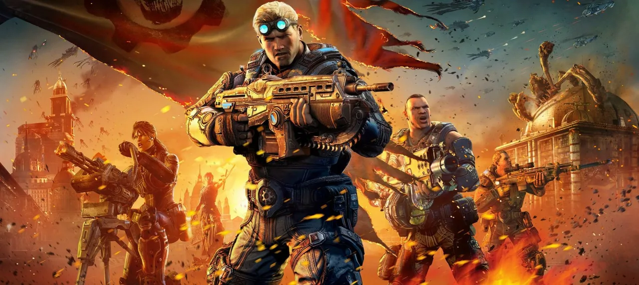 Cena do jogo Gears of War: E-Day