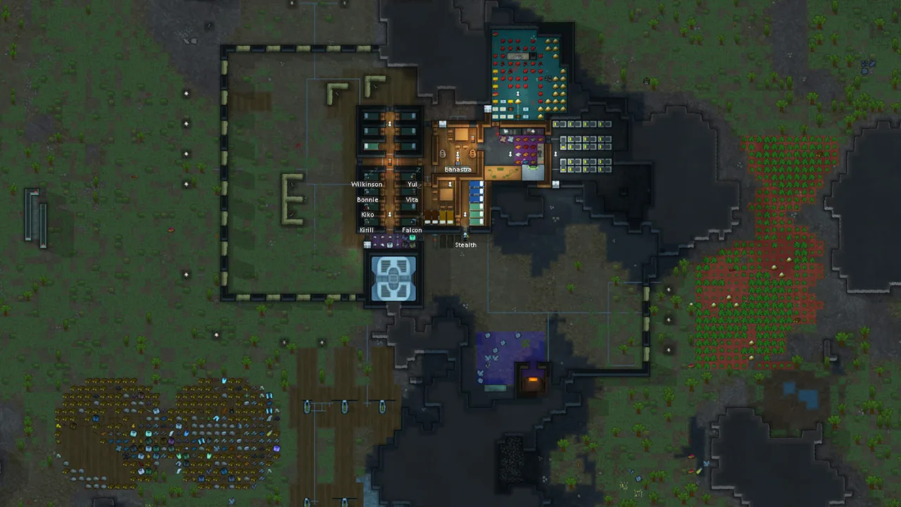 Cena do jogo Rimworld
