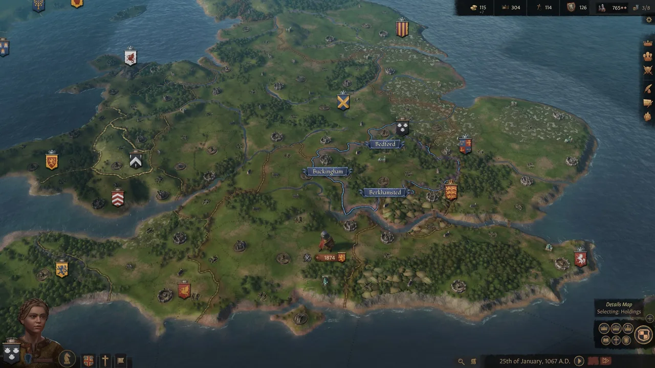 Cena do jogo Crusader Kings 3