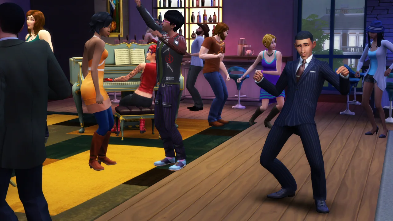 Cena do jogo The Sims 4