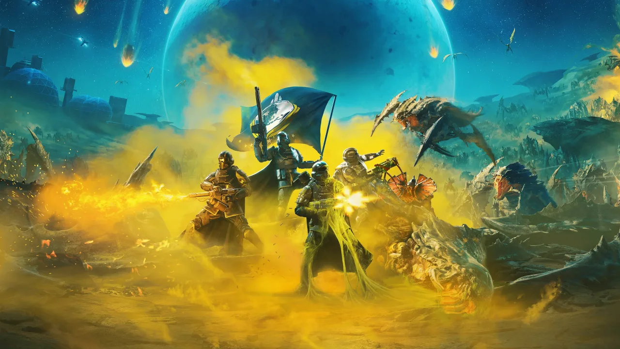 Cena do jogo Helldivers 2