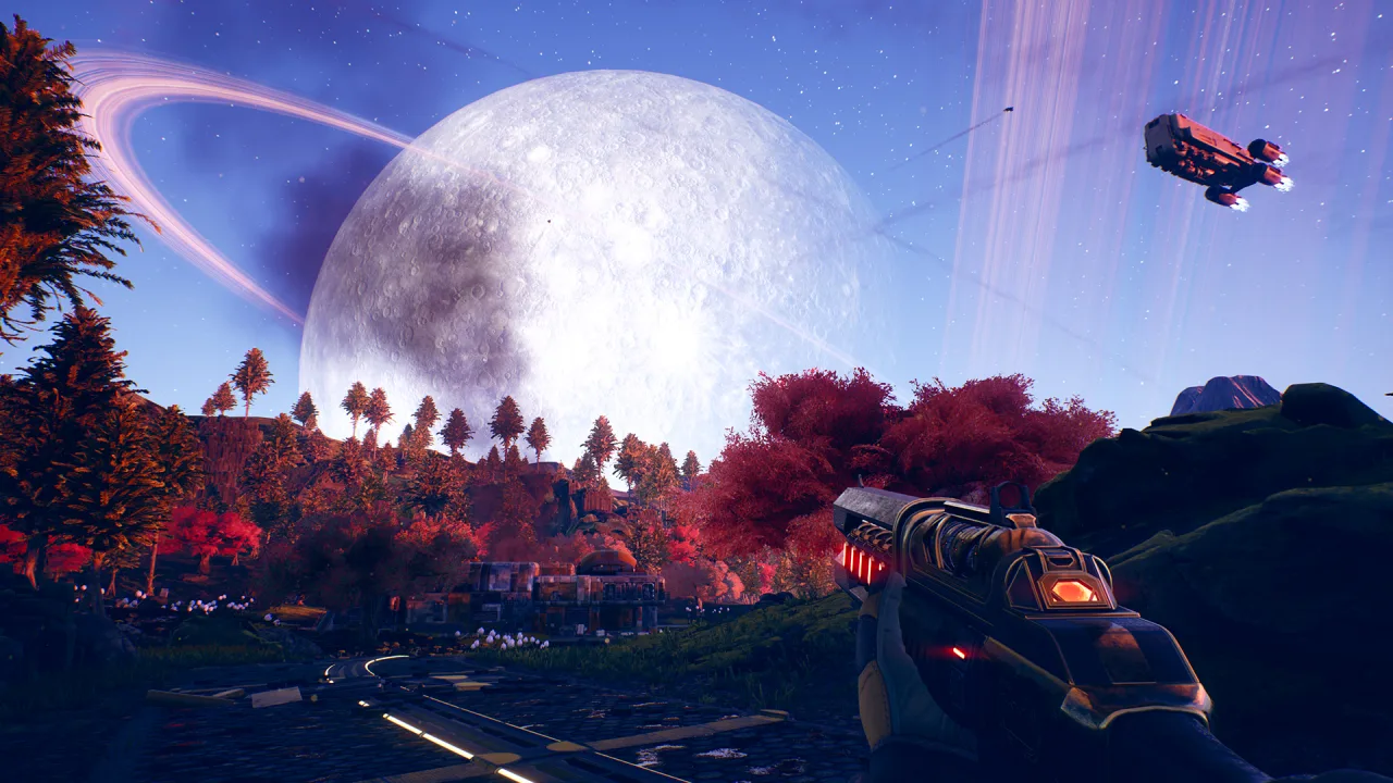 Cena do jogo The Outer Worlds