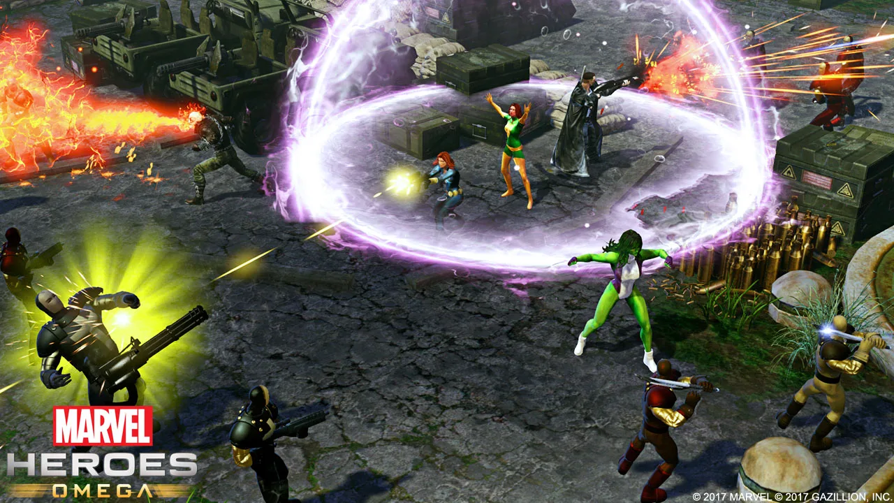 Cena do jogo Marvel