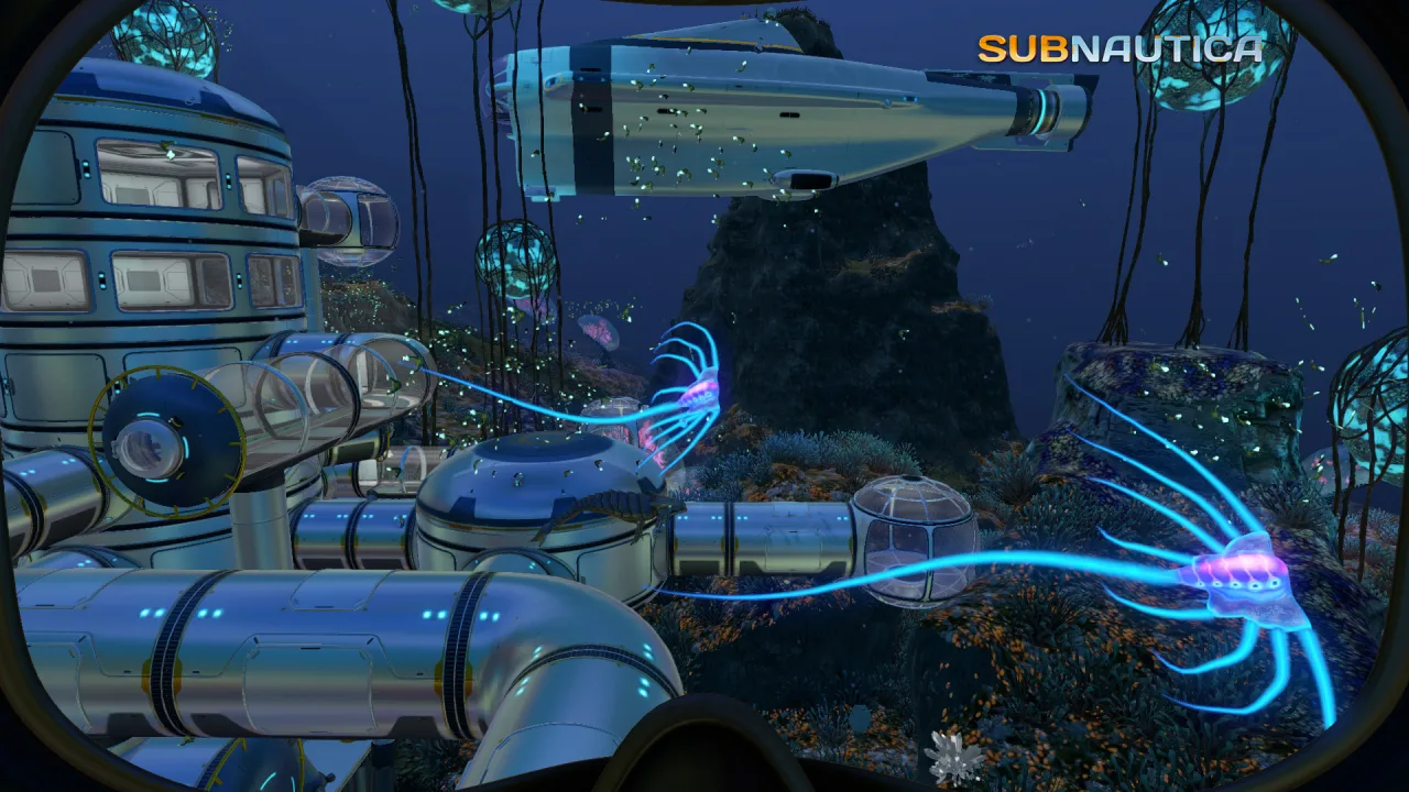 Cena do jogo Subnautica 2