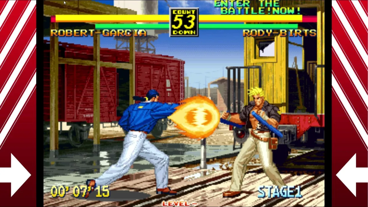 Cena do jogo Art of Fighting 3