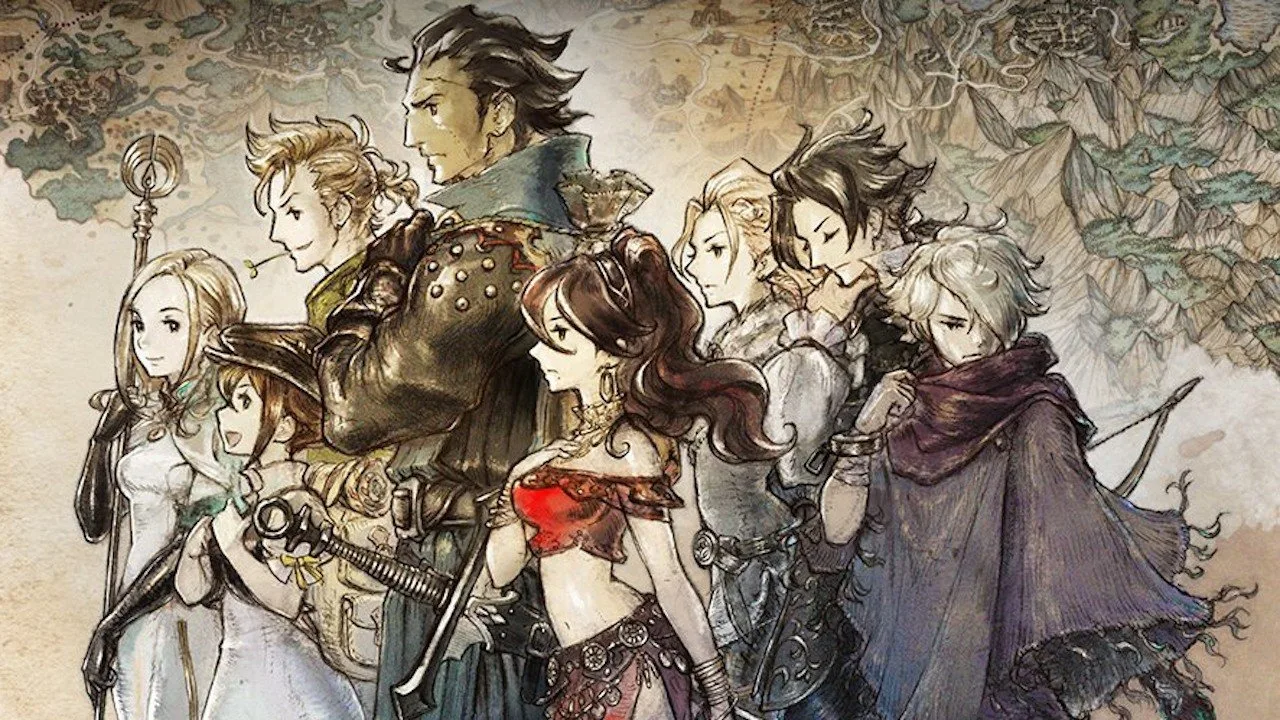 Cena do jogo Octopath Traveler