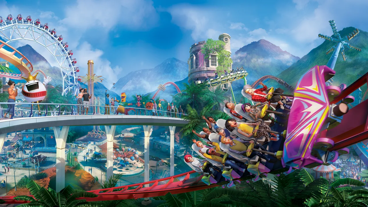 Cena do jogo Planet Coaster