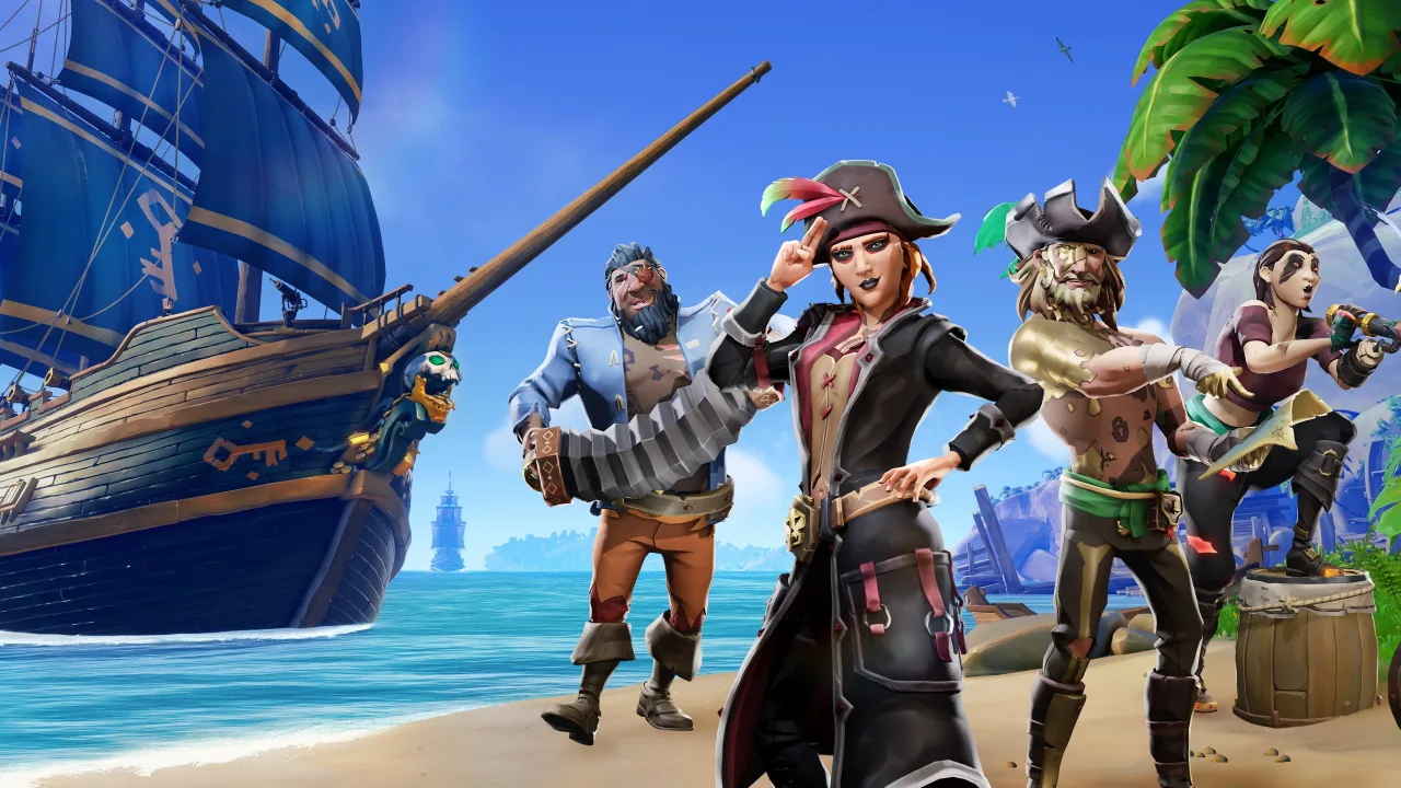 Cena do jogo Sea of Thieves