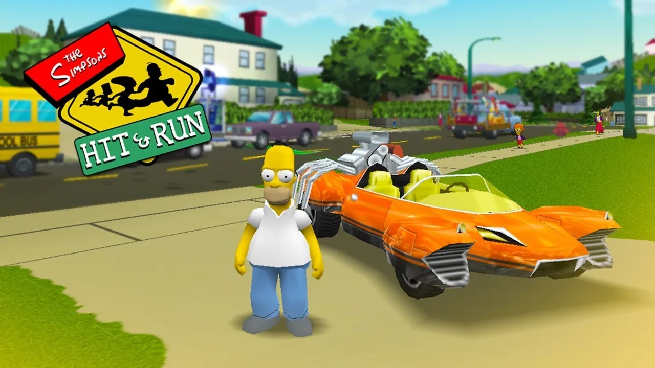 Cena do jogo The Simpsons: Hit & Run