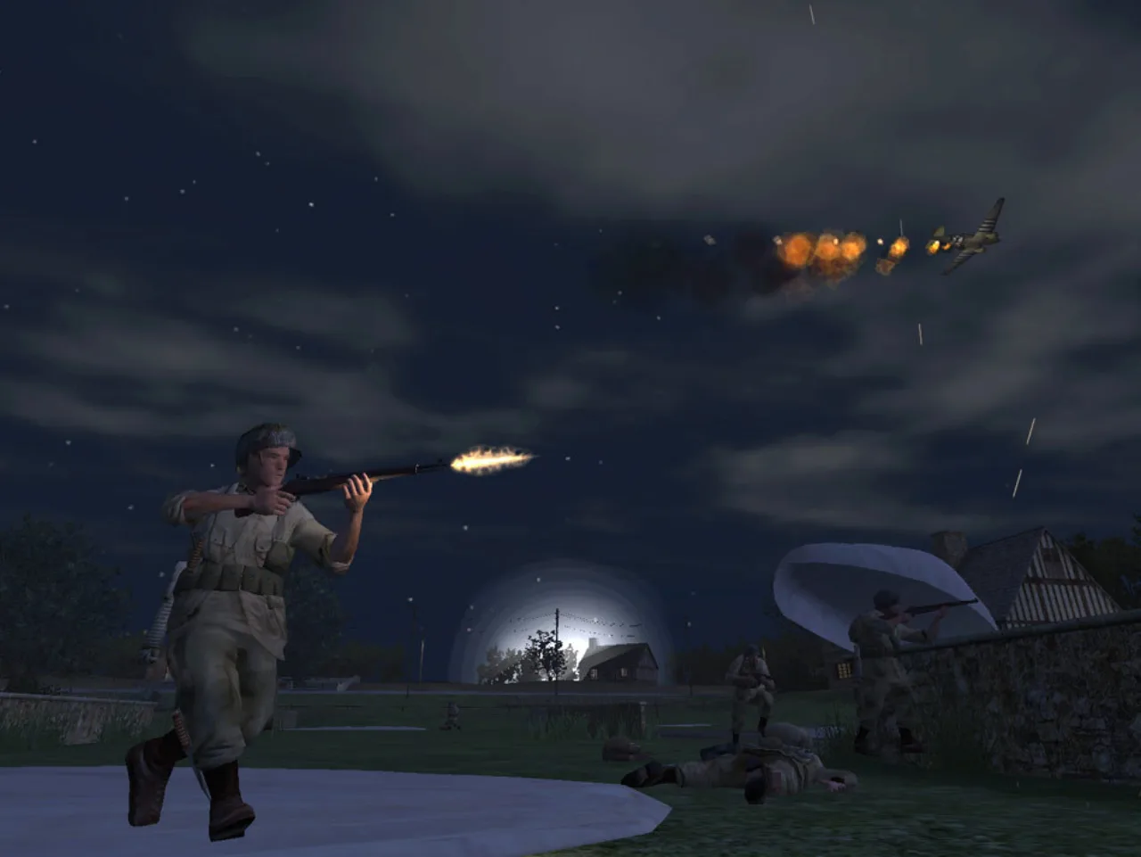 Cena do jogo Call of Duty