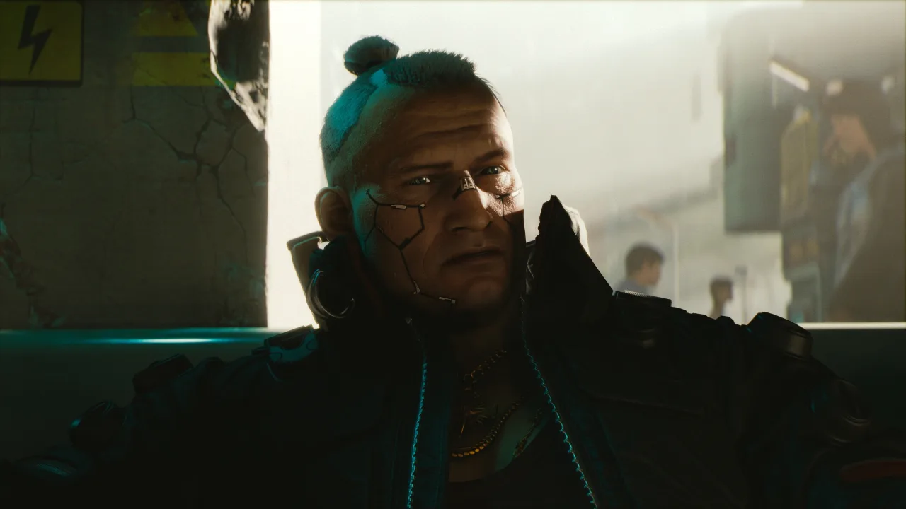 Cena do jogo Cyberpunk 2077