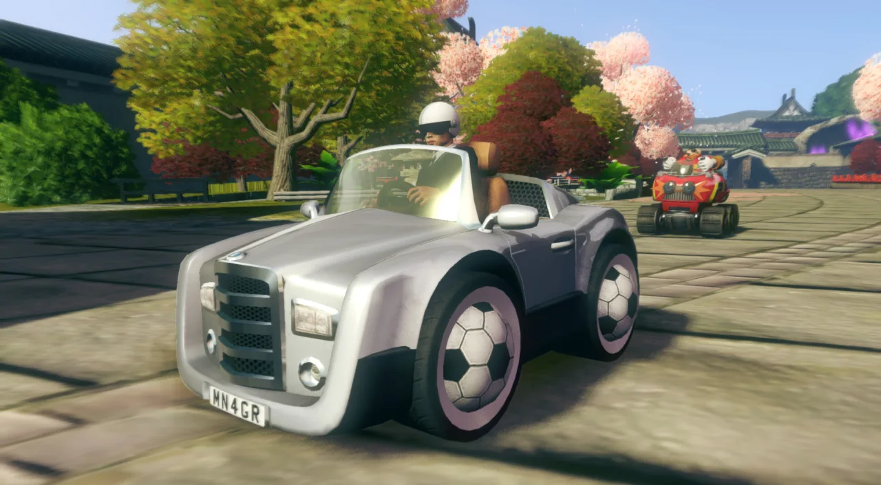 Cena do jogo Sonic Racing: CrossWorlds