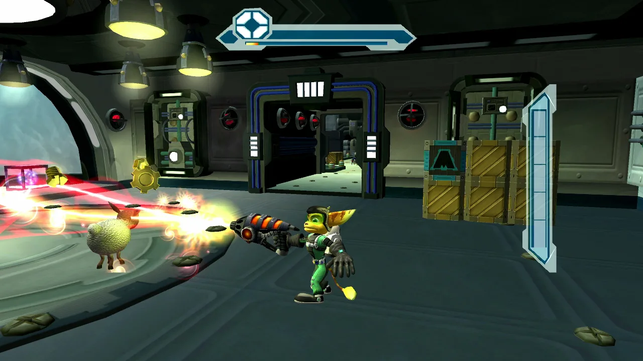 Cena do jogo Ratchet & Clank