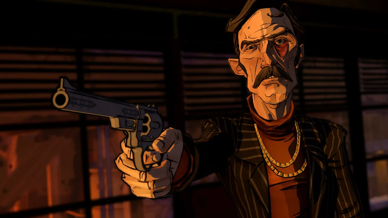 Cena do jogo The Wolf Among Us Remastered