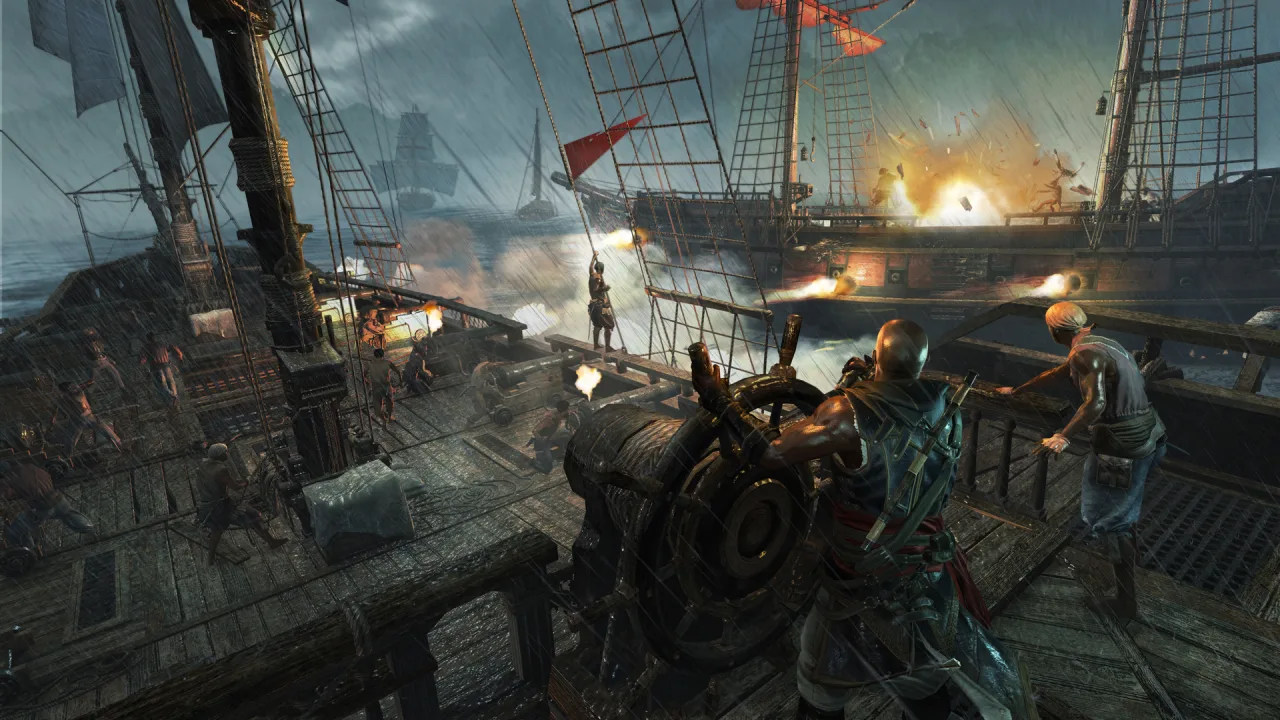 Cena do jogo Assassin's Creed Black Flag Resynced