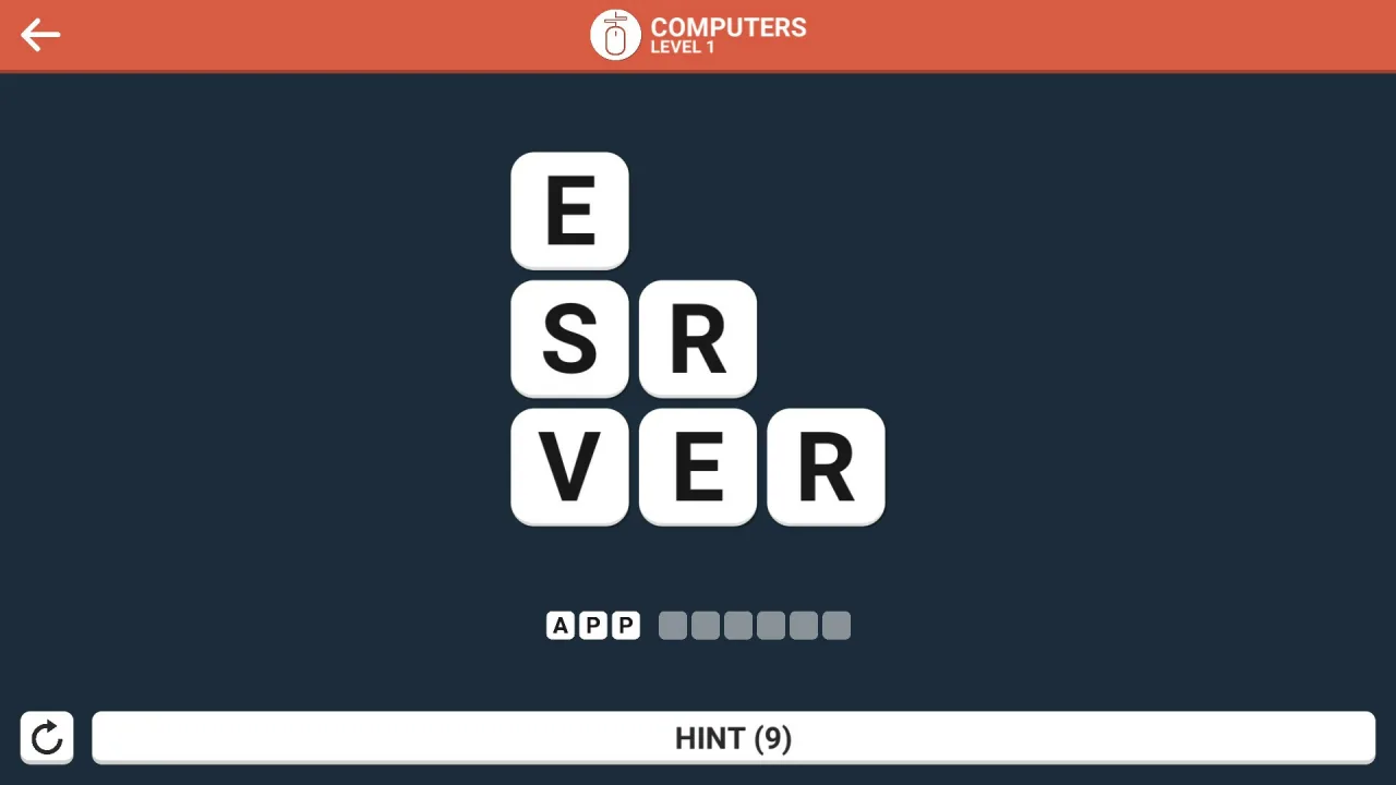 Cena do jogo Wordle