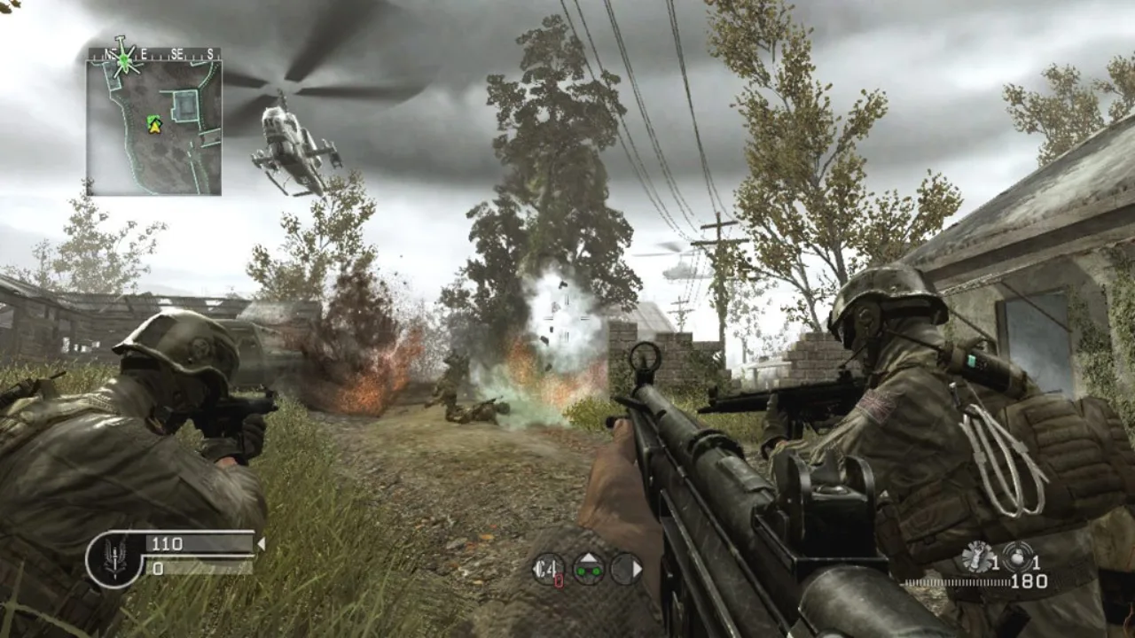 Cena do jogo Call of Duty: Modern Warfare 4