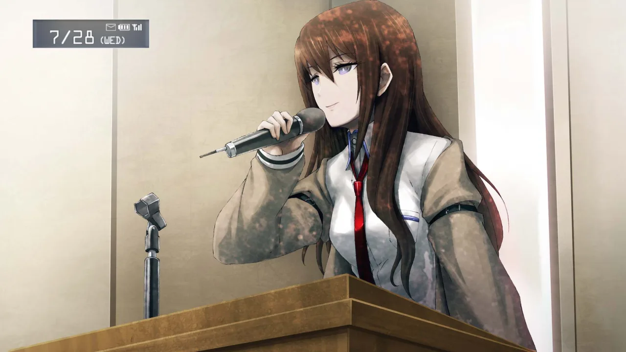 Cena do jogo STEINS;GATE RE:BOOT