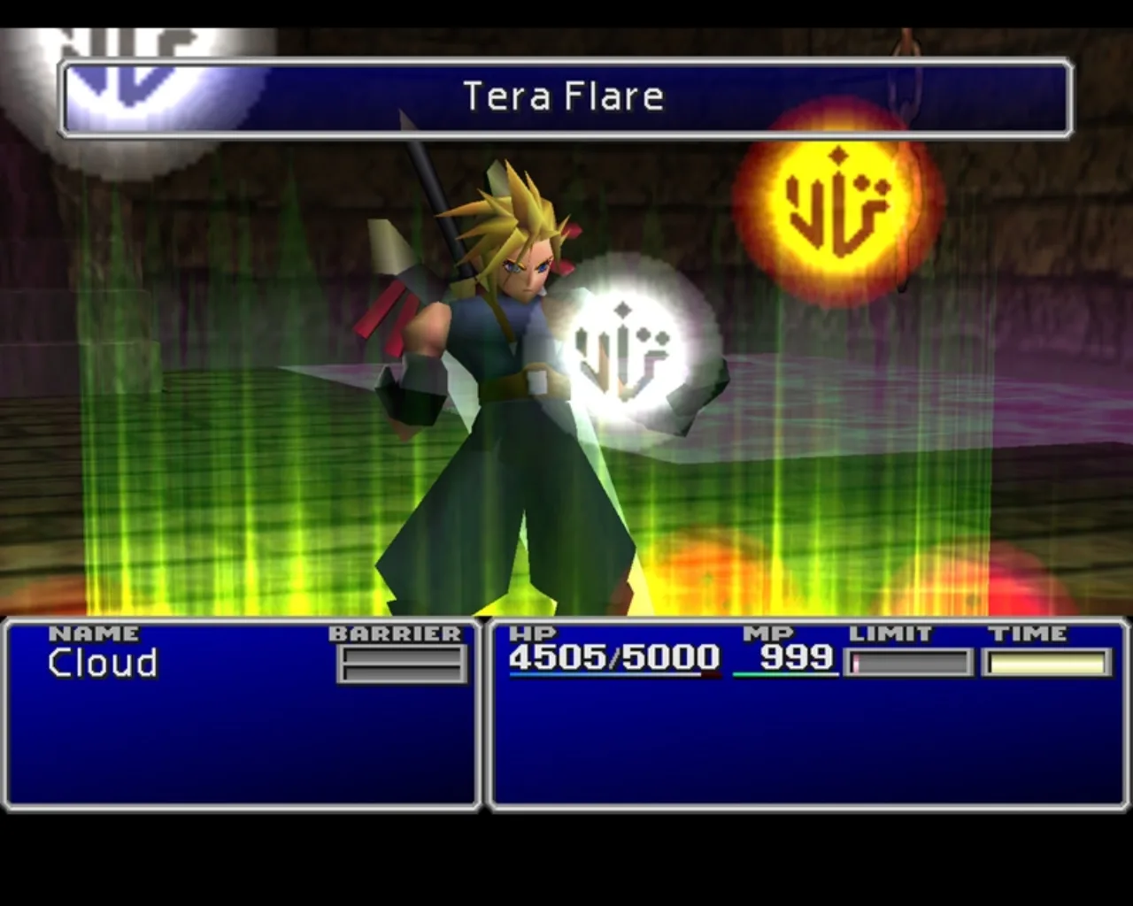 Cena do jogo Final Fantasy VII Revelation