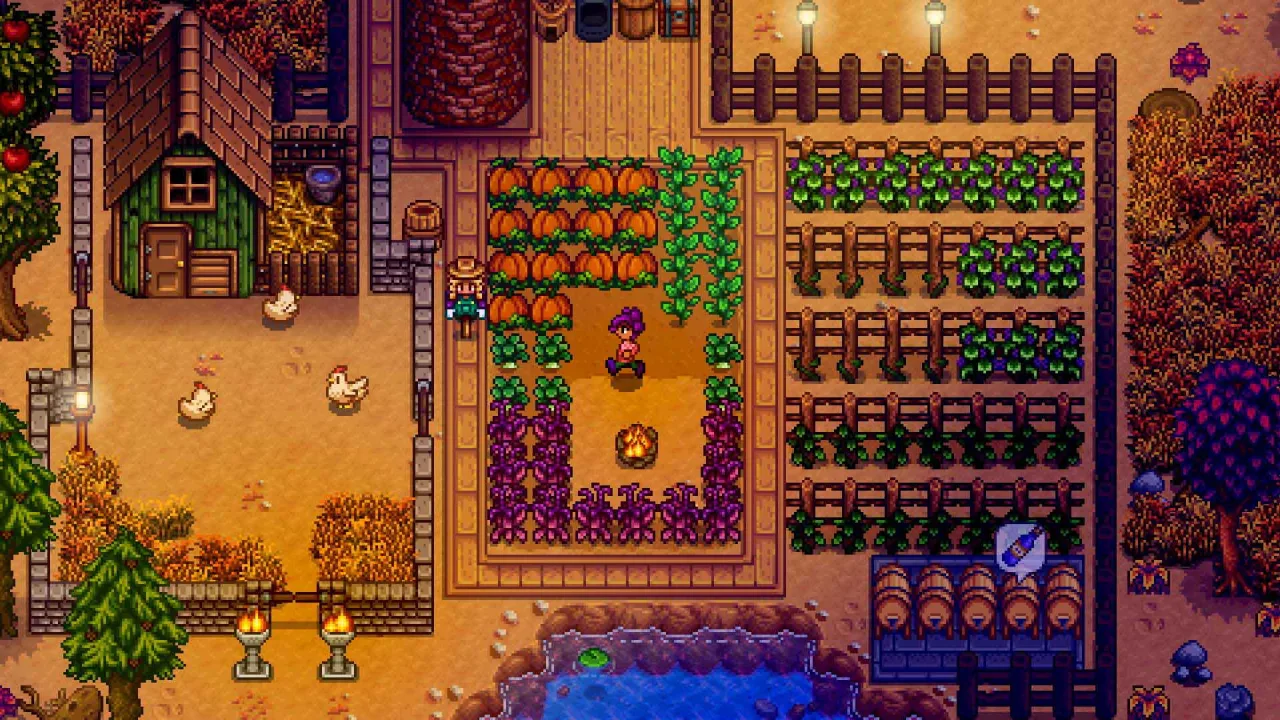 Cena do jogo Stardew Valley