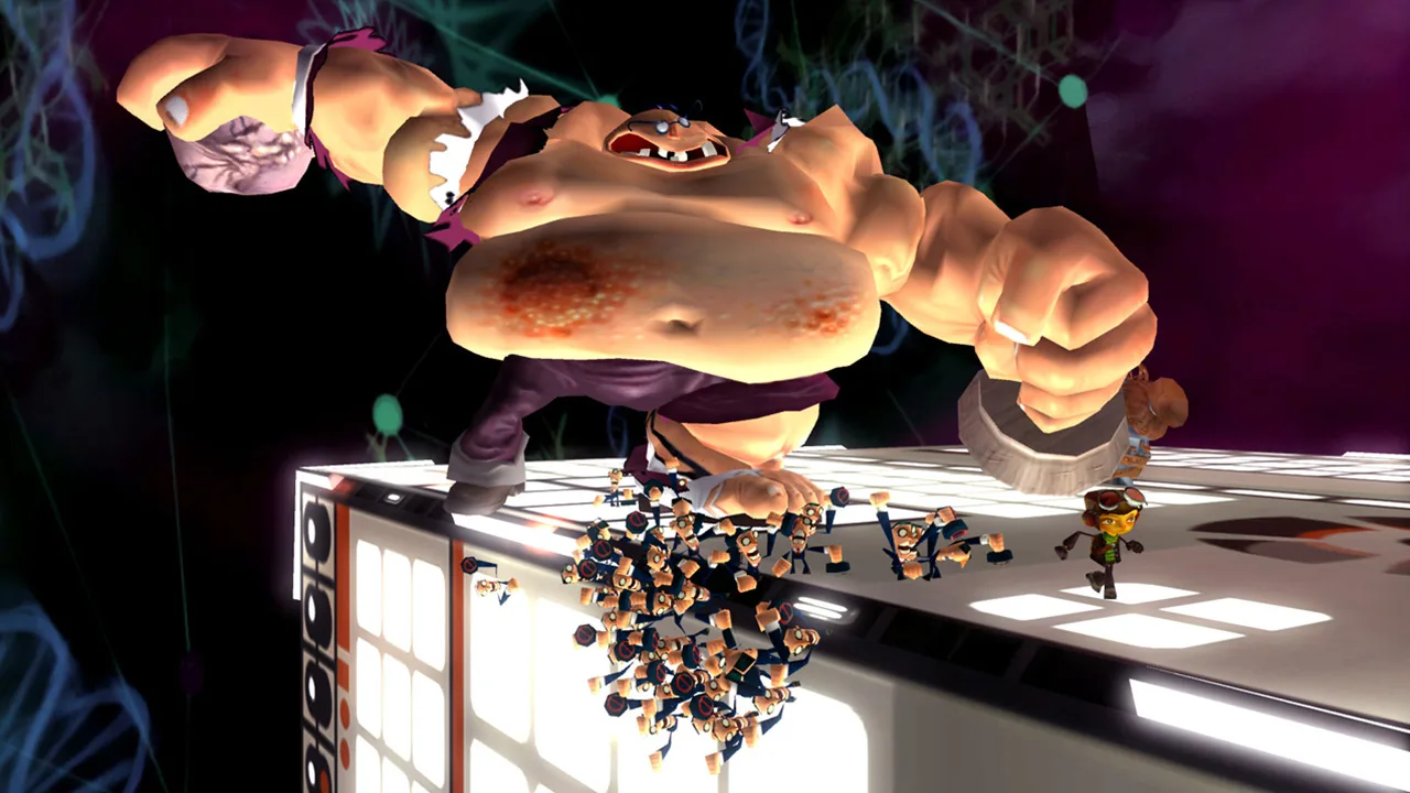 Cena do jogo Psychonauts