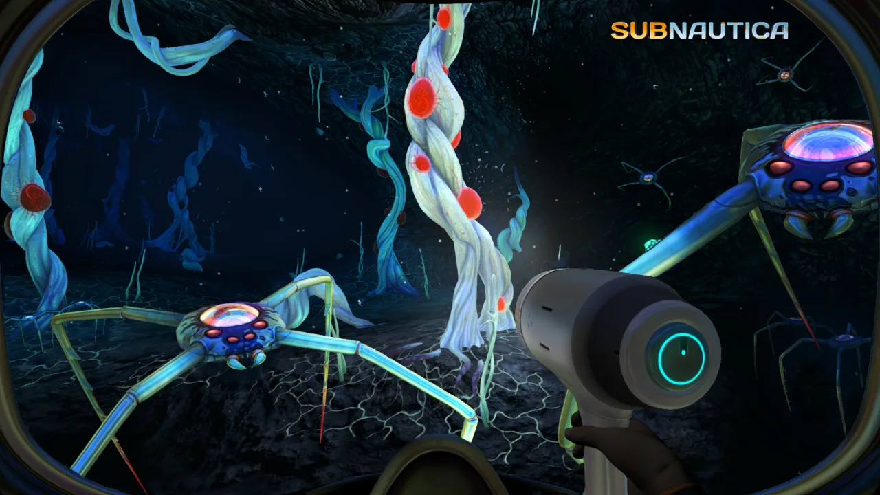 Cena do jogo Subnautica 2