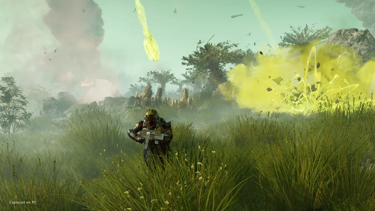 Cena do jogo Helldivers 2
