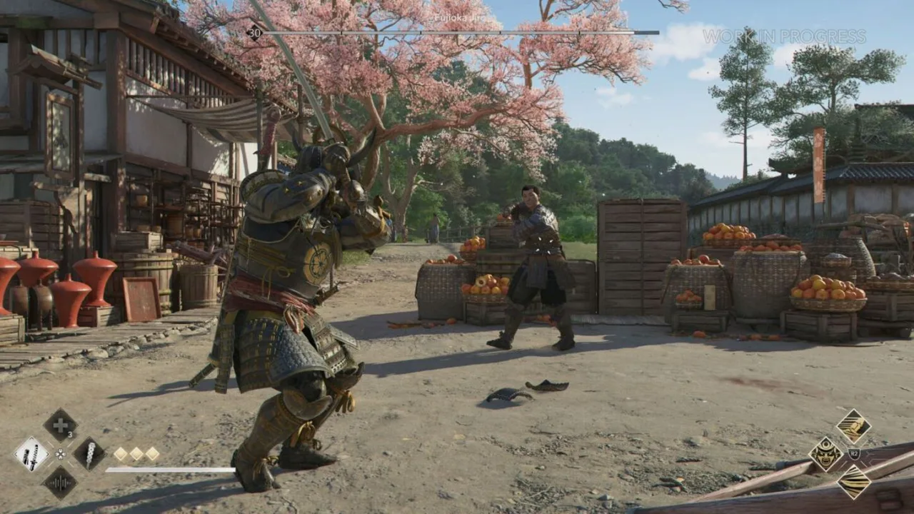 Cena do jogo Assassin's Creed Shadows
