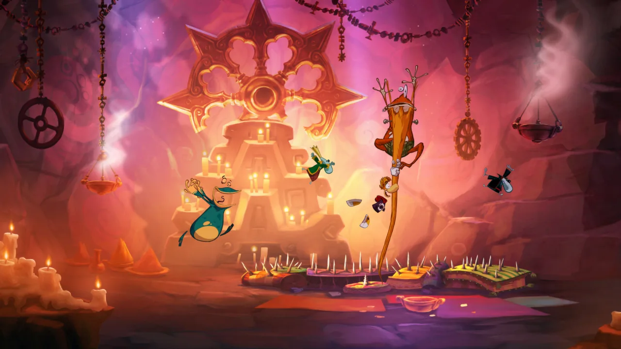 Cena do jogo Rayman Origins