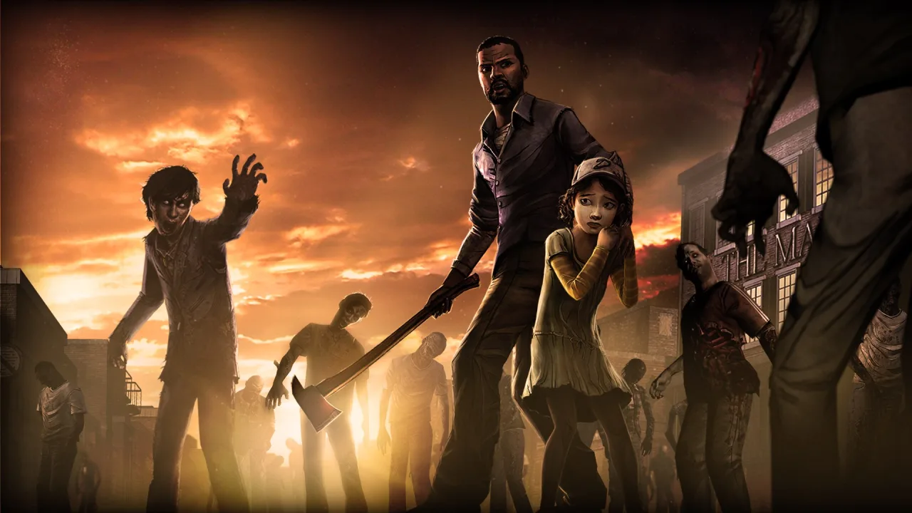 Cena do jogo The Walking Dead