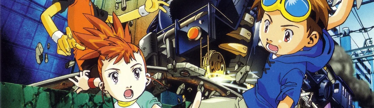 Cena do anime Digimon Tamers