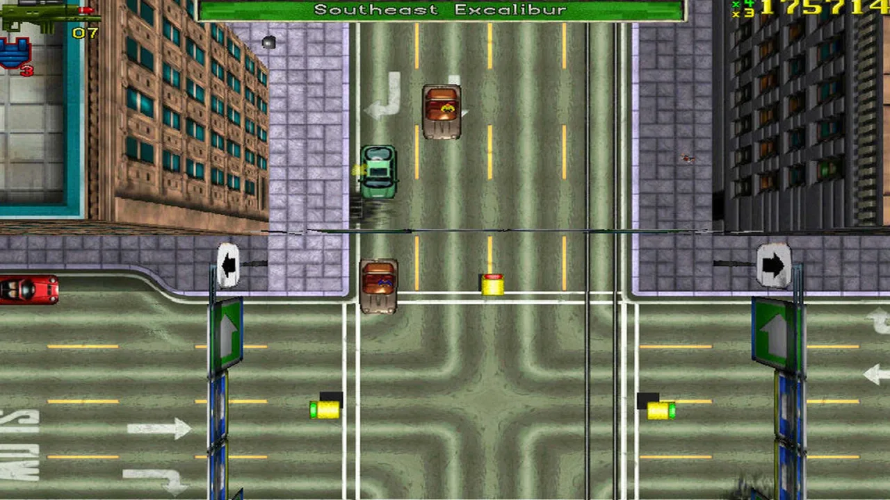 Cena do jogo Grand Theft Auto